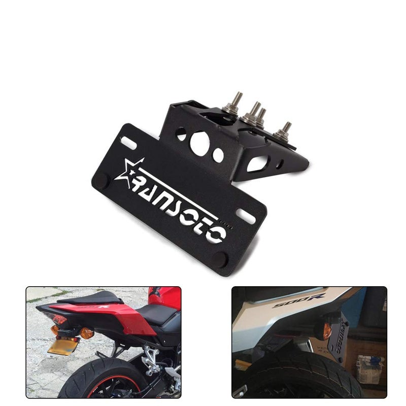 RANSOTO Motorcycle Fender Eliminator license plate mount Compatible with Honda CBR500R CB500F 2016-2024 - Image 1